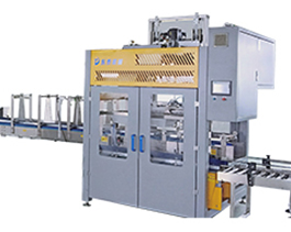 塑料桶自動(dòng)裝箱機(jī)，機(jī)油防凍液20升大桶人工裝箱太累了！